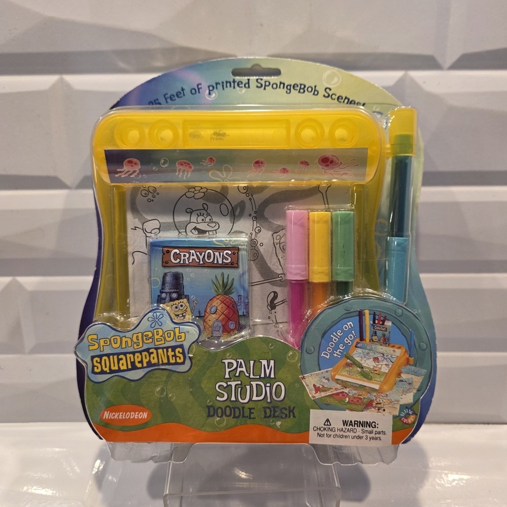 Nickelodeon‎ Spongebob Coloring Kit Vintage 2001 Palm Studio Doodle Desk